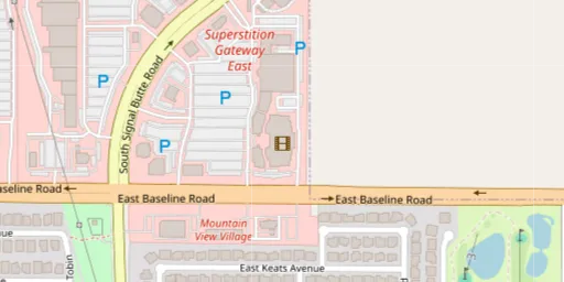 Map of AMC Superstition East 12