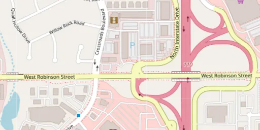 Map of AMC Robinson Crossing 6