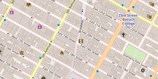 Map of AMC 19th St. East 6