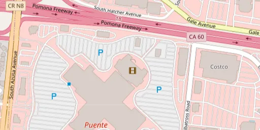 Map of AMC Puente Hills 20