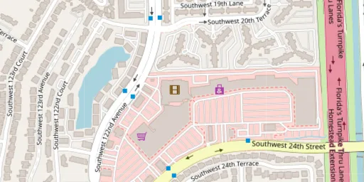 Map of AMC Tamiami 18