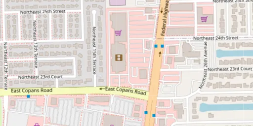 Map of AMC Pompano Beach 18