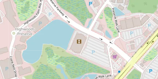 Map of AMC Highwoods 20