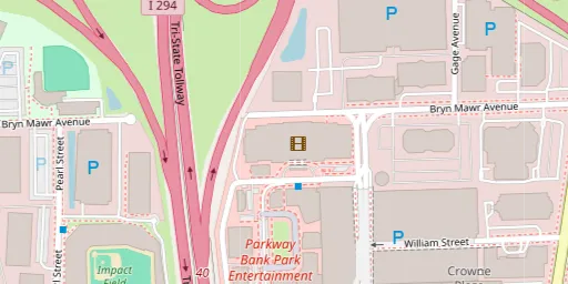 Map of AMC DINE-IN Rosemont 12