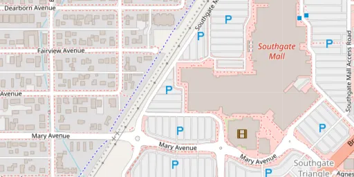 Map of AMC DINE-IN SOUTHGATE 9