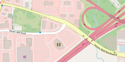 Map of AMC Hanes 12