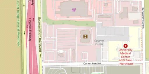 Map of AMC El Paso 16