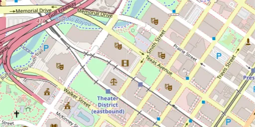 Map of AMC Houston 8