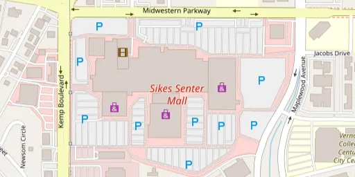 Map of AMC Sikes Senter 10