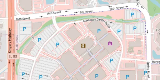 Map of AMC Oakbrook Center 12