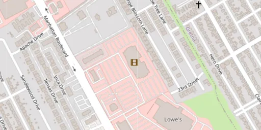 Map of AMC Westbank Palace 16
